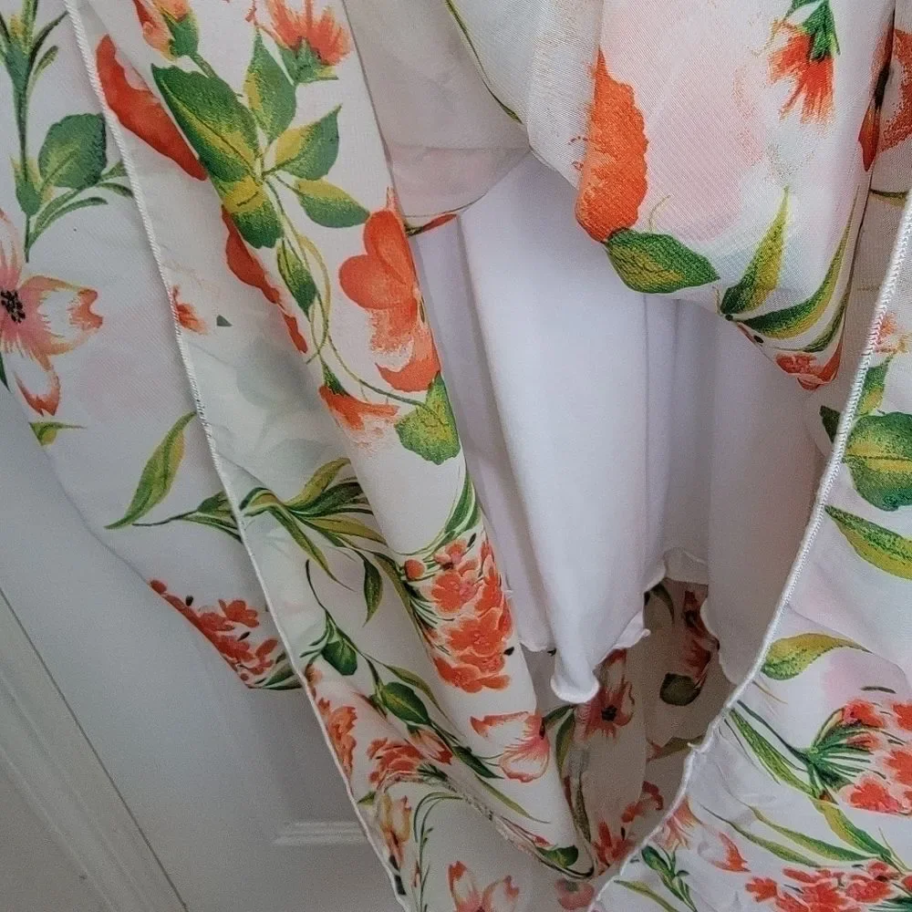 Kate and Lily sleeveless floral chiffon tiered maxi dress size 6 - Picture 6 of 8